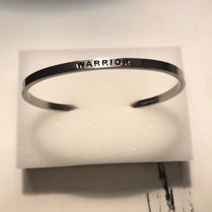 Silver bangle bracelet “Warrior”